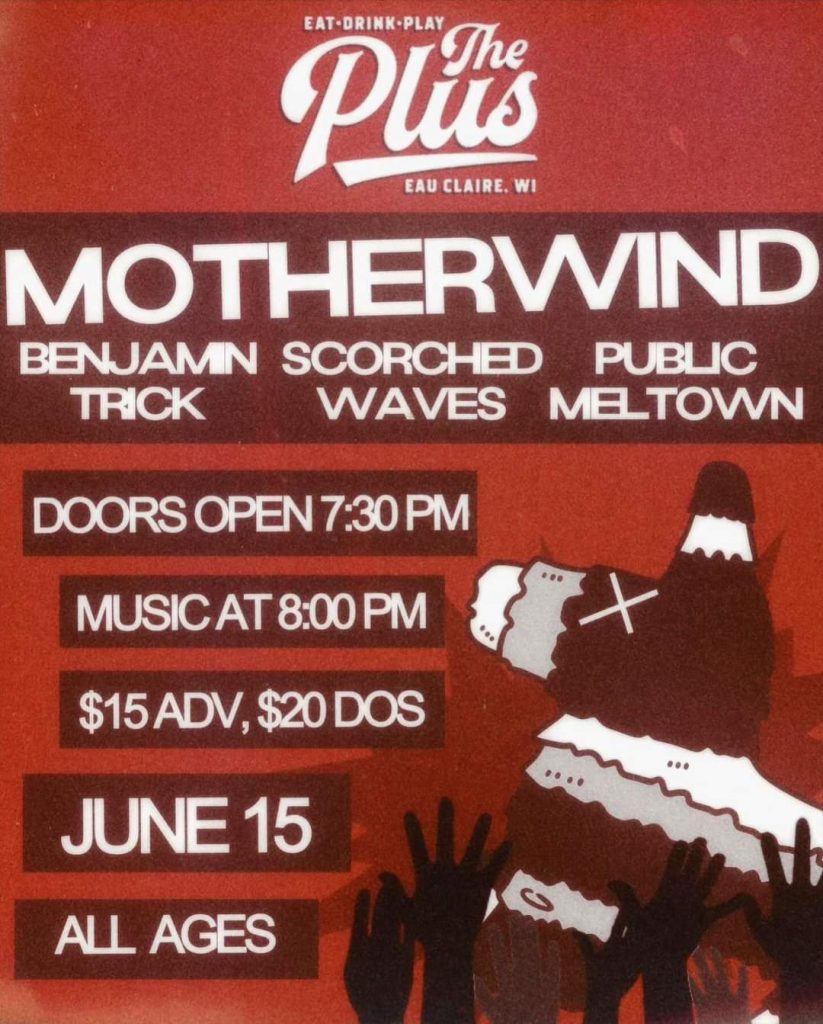 public meltdown band eau claire the plus with Motherwind and Benjamin Trick